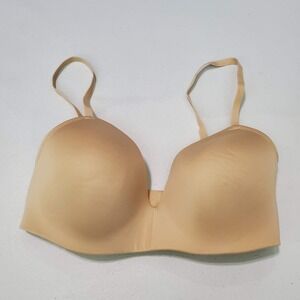 Maidenform Women Bra 34D Beige Wireless Lightly Lined Convertible Straps